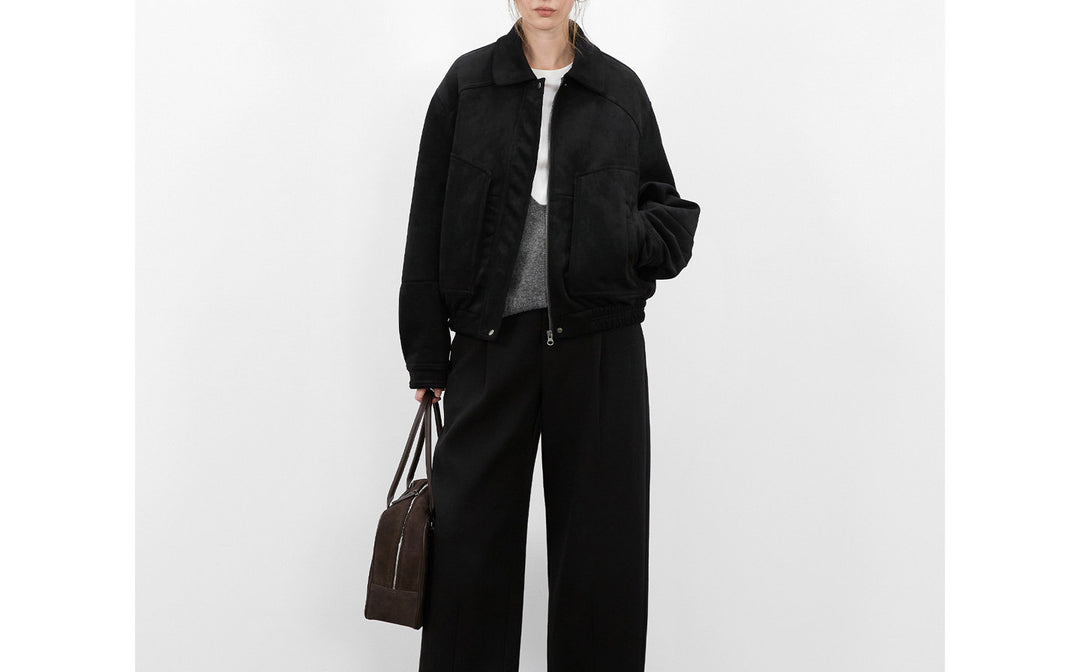 Damen Modische Oversized-Jacke Drune