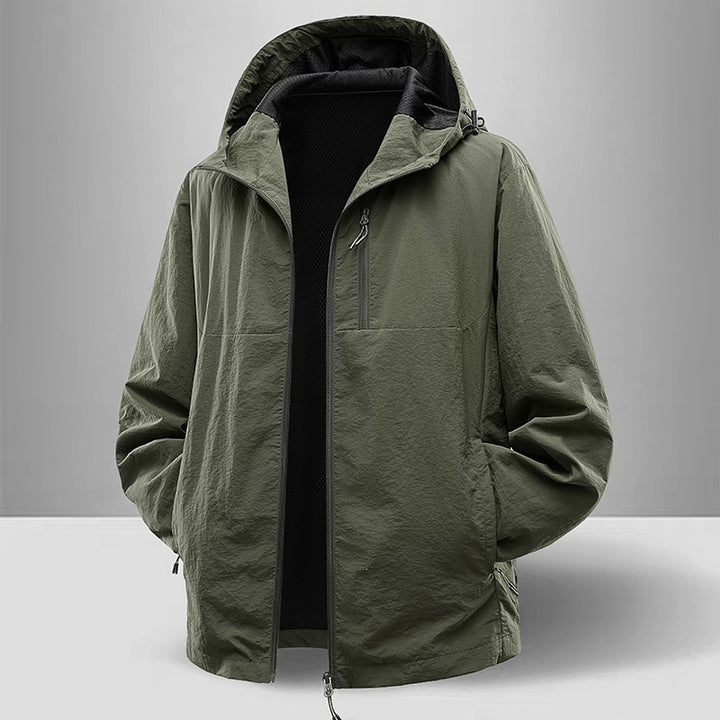 Herren Leichte und atmungsaktive Regenjacke Drune