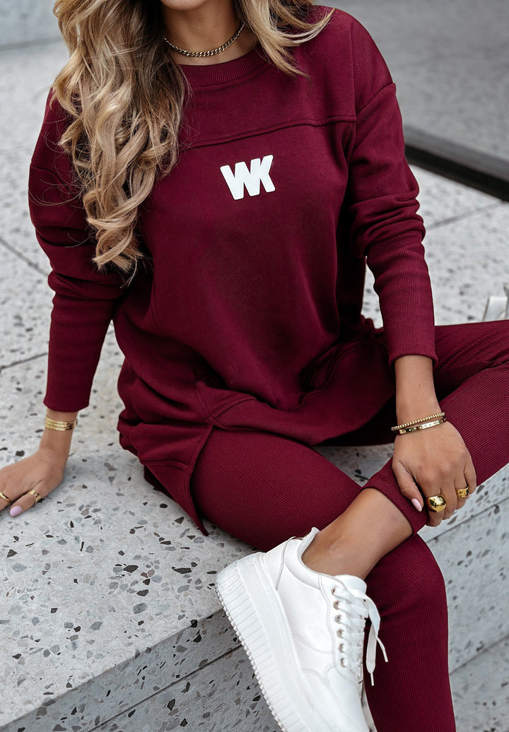 Damen Sportliches Lounge-Set mit oversized Sweatshirt und figurbetonter Leggings Drune