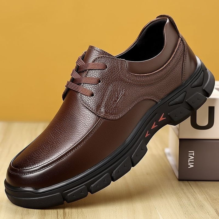 Herren Elegante und sportliche Ledersneaker Drune