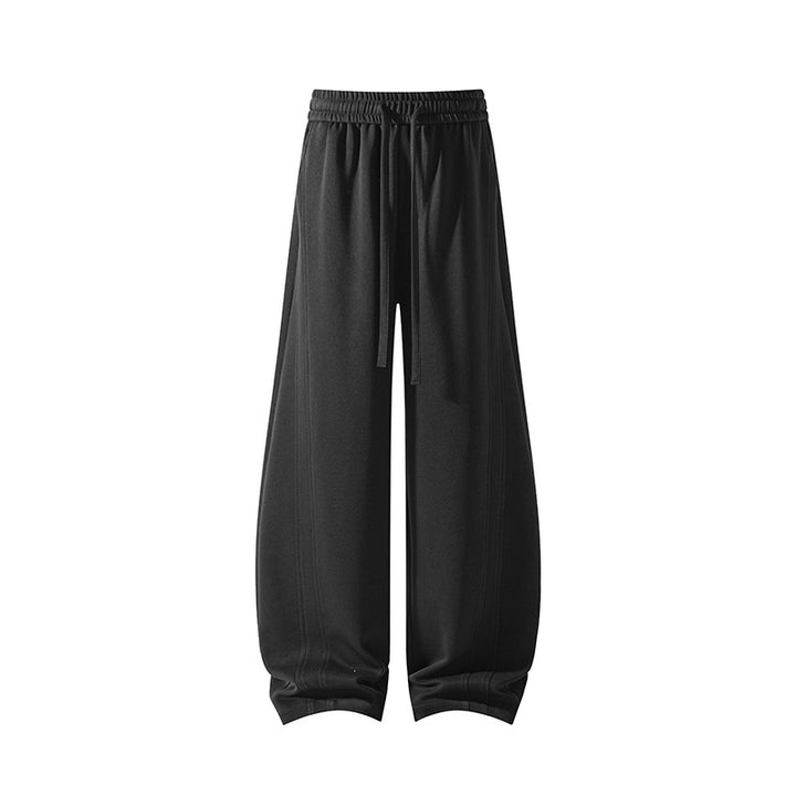Herren Extraweite Relaxed-Loungehose aus atmungsaktivem Jersey mit Kordelzug Drune