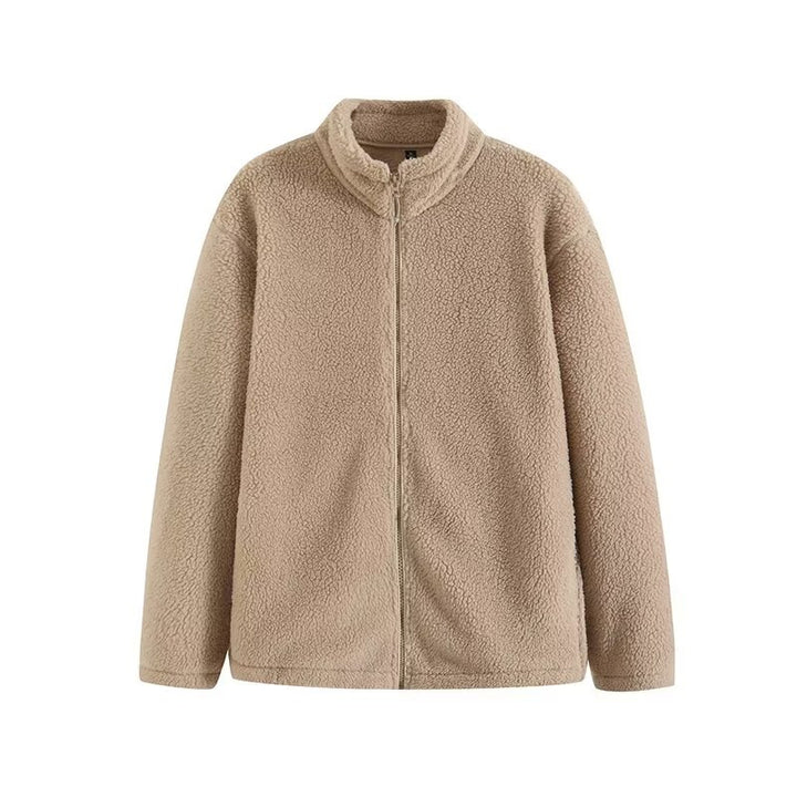 Damen Fleecejacke mit hohem Kragen und praktischen Reißverschlusstaschen Drune