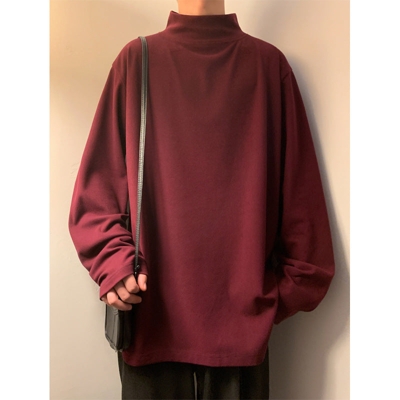 Herren Lässiger Rollkragen Pullover Drune