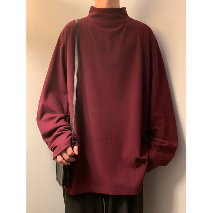 Herren Lässiger Rollkragen Pullover Drune