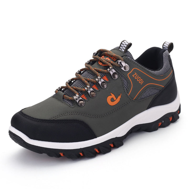 Herren robuste Trail‑Trekking‑Sneaker mit verstärkter Zehenkappe, Metallösen und multidirektionaler Profilsohle Drune