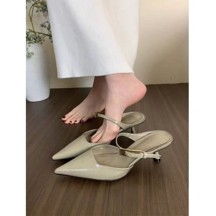 Damen Elegante Slingback-Pumps mit spitzem Zehenbereich und dezentem Riemen Drune