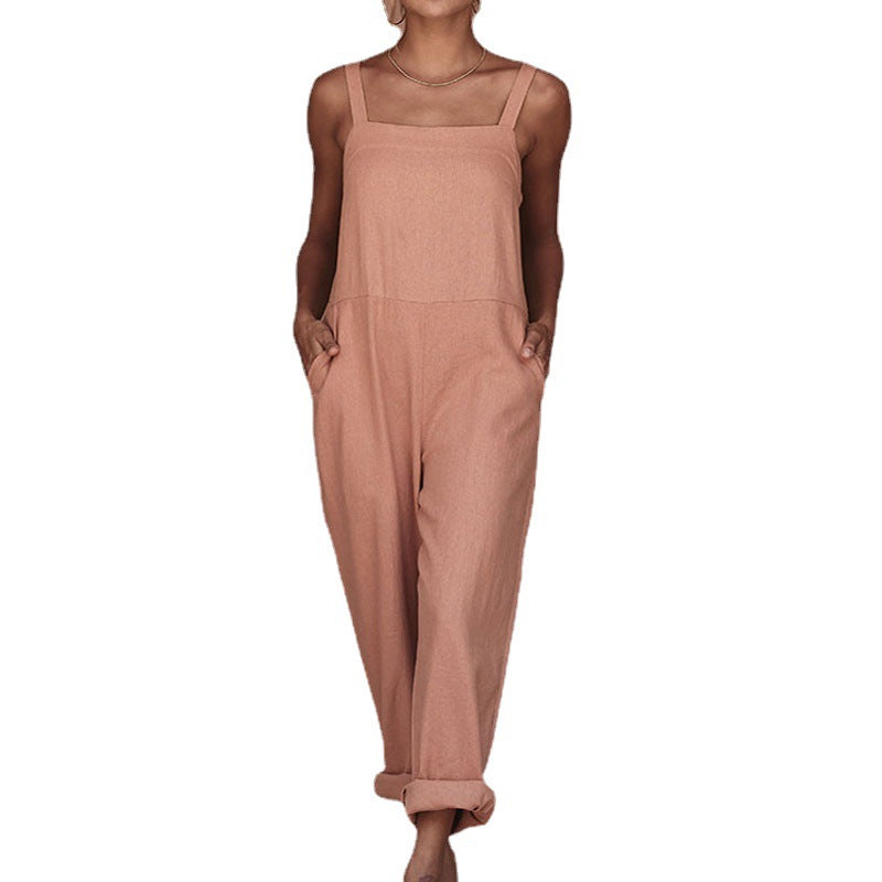 Damen Leichter Jumpsuit mit praktischen Taschen Drune