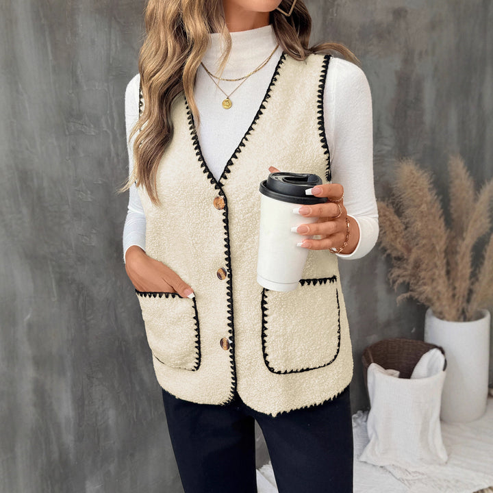 Damen Kuscheliger Cardigan mit Knopfdetails Drune