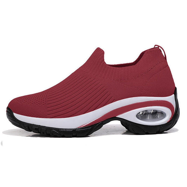 Damen Strick-Sockensneaker mit Luftpolster-Keilsohle Drune