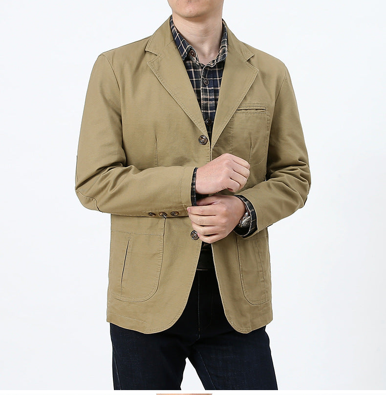 Herren Modische Freizeitjacke mit Taschen Drune