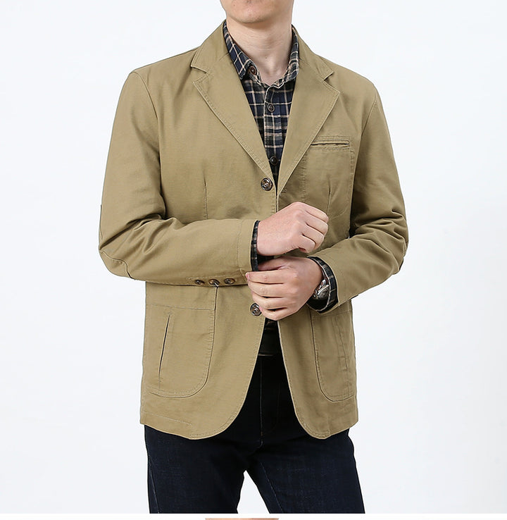 Herren Modische Freizeitjacke mit Taschen Drune