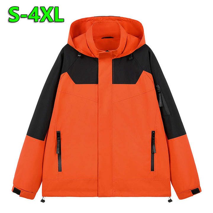 Herren Wasserabweisende technische Urban-Hoodiejacke mit ergonomischer Kapuze, verdecktem Reißverschluss und nahtverdeckten Utility‑Taschen Drune