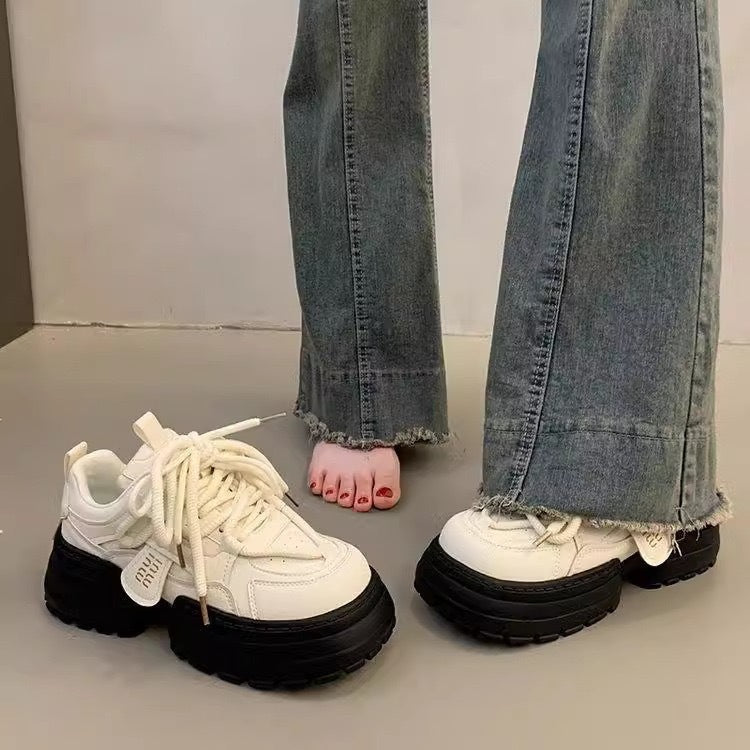 Damen modische Chunky Sneakers für urbanen Lifestyle Drune