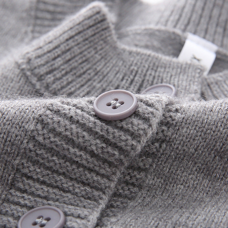 Damen Bequemer Strickpullover mit Knopfleiste Drune