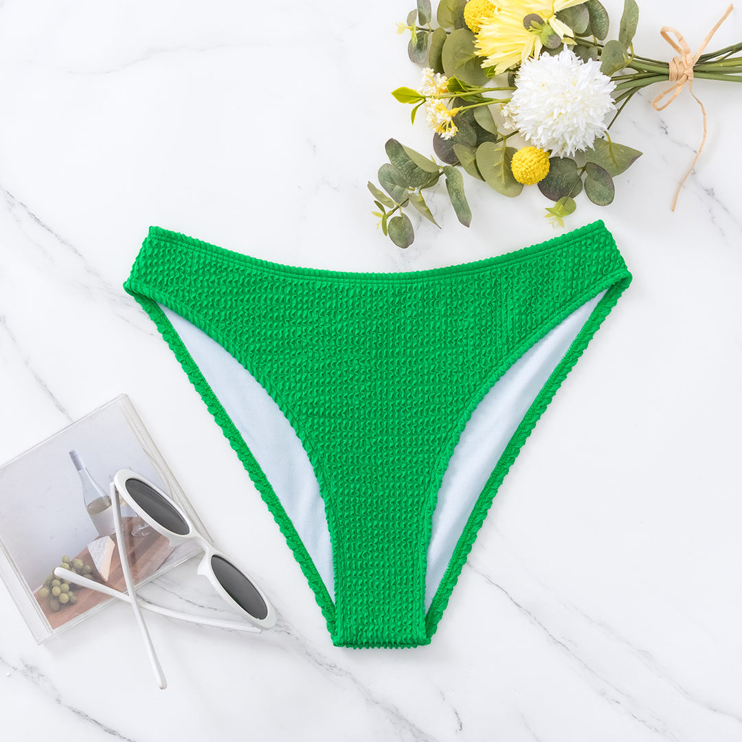 Damen Hochgeschnittener Bikini mit strukturiertem Design Drune
