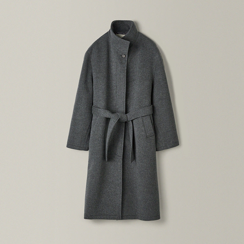 Damen eleganter und oversize Wollmantel Drune