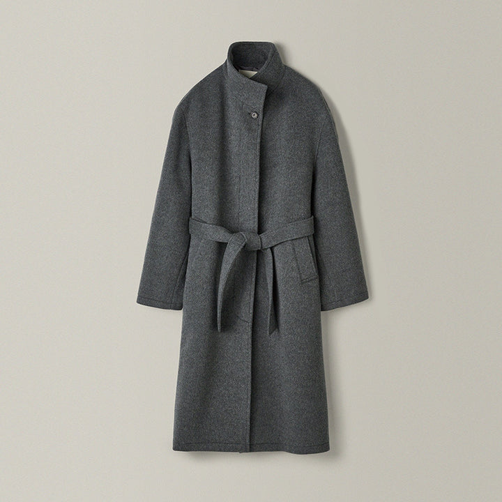 Damen eleganter und oversize Wollmantel Drune