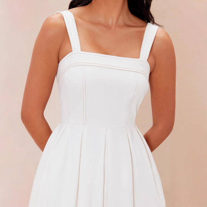 Damen Maxikleid mit schmalen Trägern und elegantem Schnitt Drune