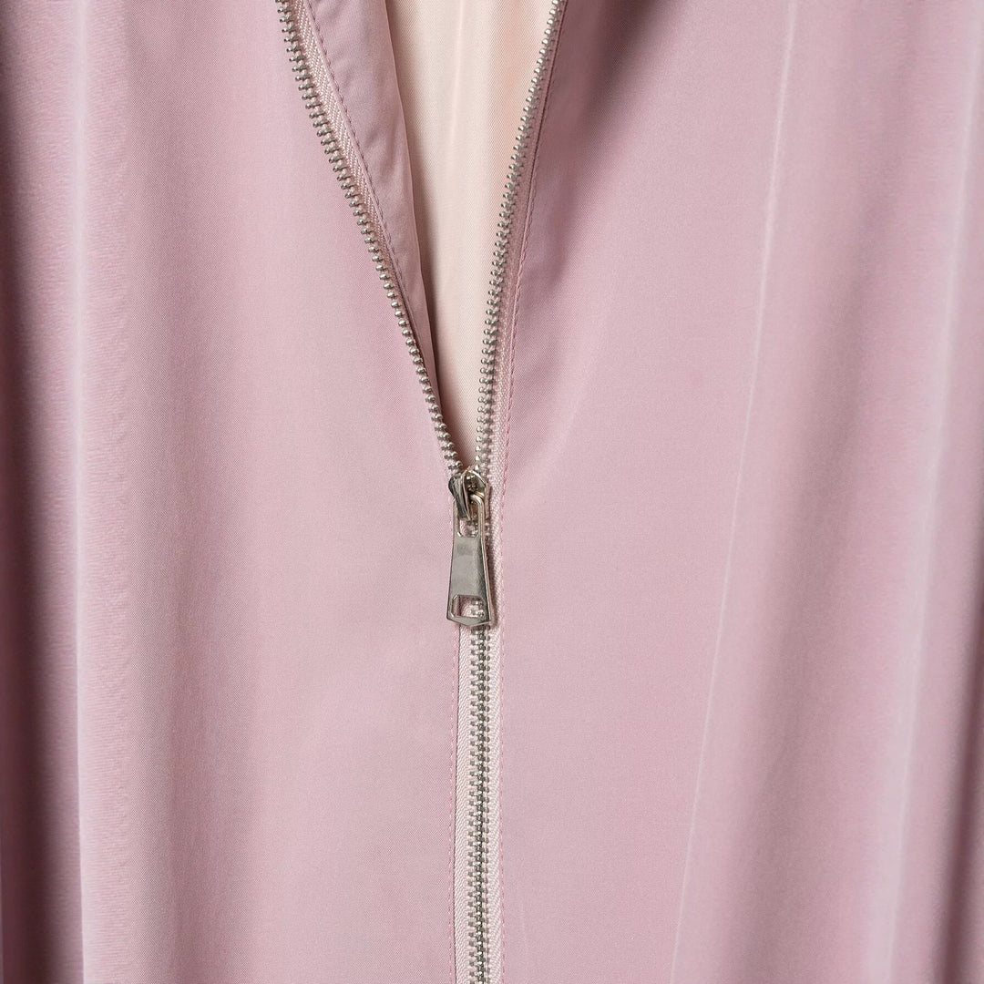 Damen Cropped-Boxy-Übergangsjacke mit hohem Funnelkragen und elastischem Saum Drune