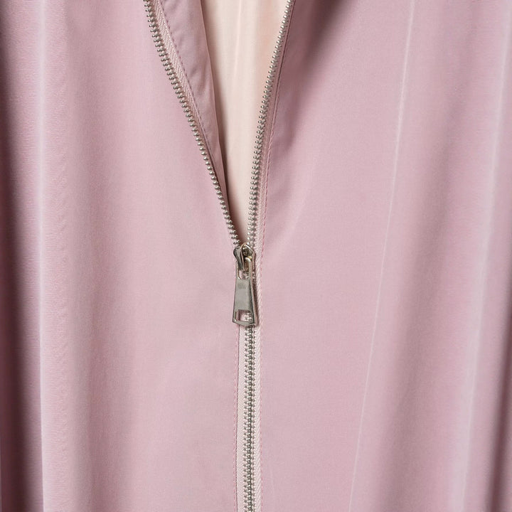 Damen Cropped-Boxy-Übergangsjacke mit hohem Funnelkragen und elastischem Saum Drune