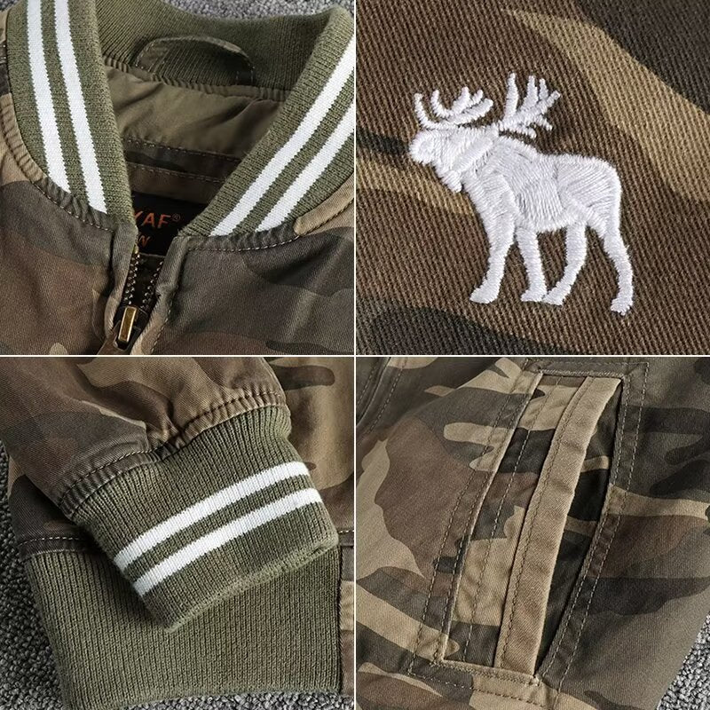 Herren Camouflage Bomberjacke Drune