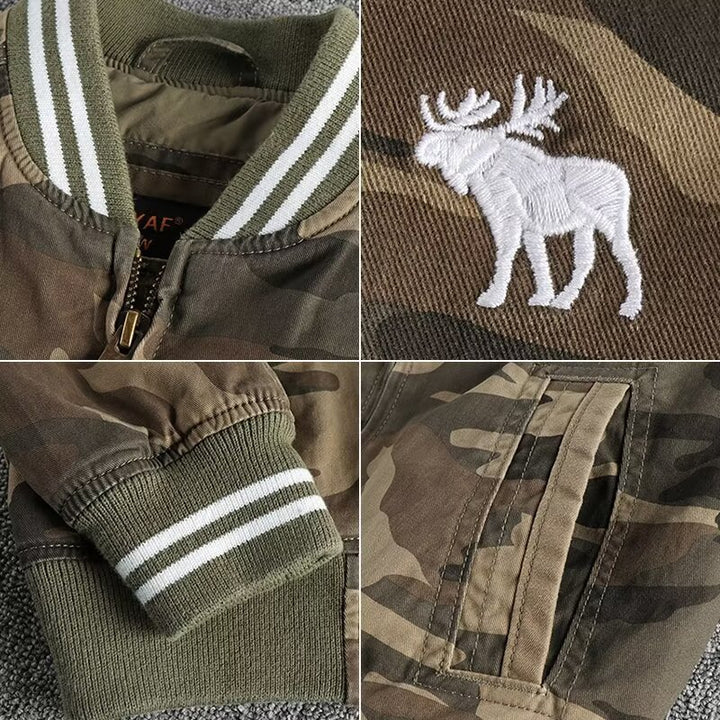 Herren Camouflage Bomberjacke Drune