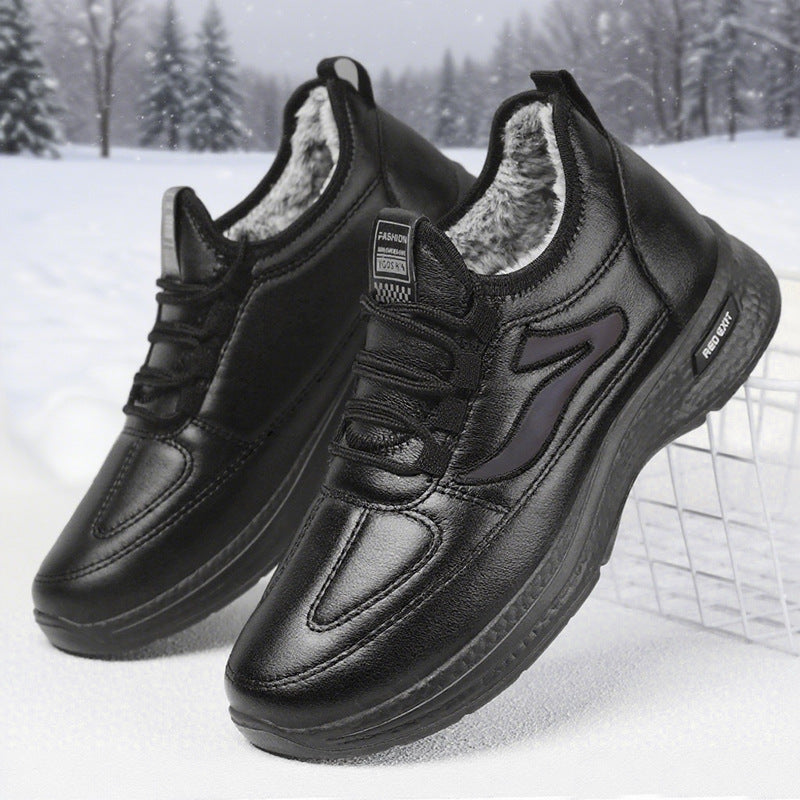 Damen Sportliche Lammfell-Sneaker mit rutschfester Sohle Drune