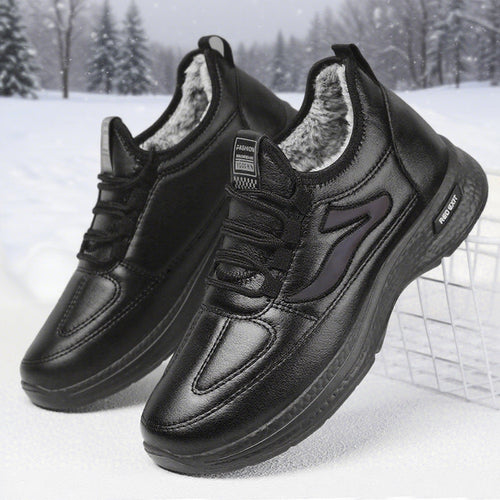 Damen Sportliche Lammfell-Sneaker mit rutschfester Sohle Drune