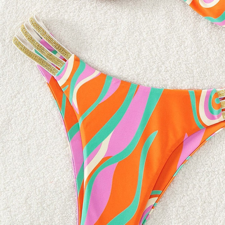 Damen Triangel-Bikini mit raffinierter Rüschendetail und eleganten Akzenten Drune