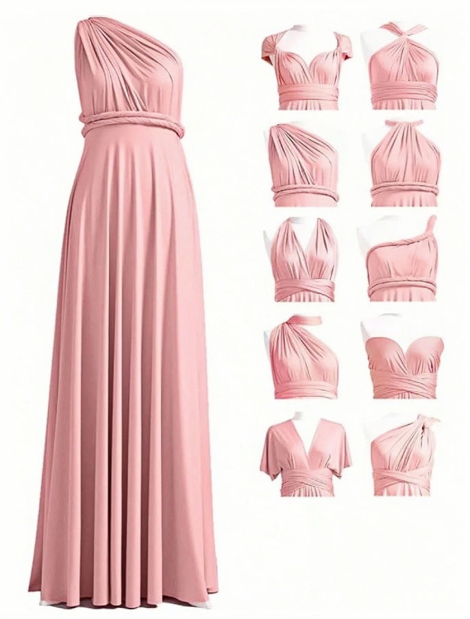 Damen Maxikleid mit hochwertigem Wickeldesign Drune
