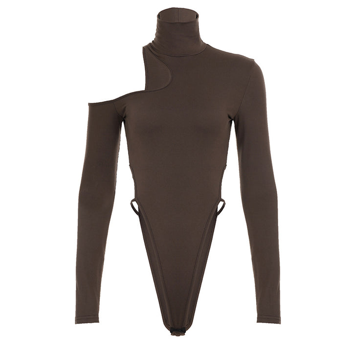 Damen Cut-Out Langarmbody Drune