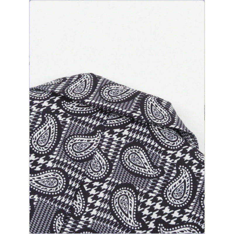 Damen Blazer mit modischem Paisleymuster und tailliertem Schnitt Drune
