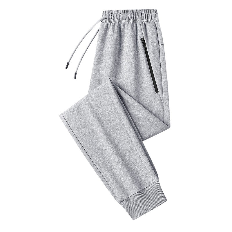 Herren Jogginghose mit geradem Bein, elastischem Bund & Reißverschlusstasche Drune