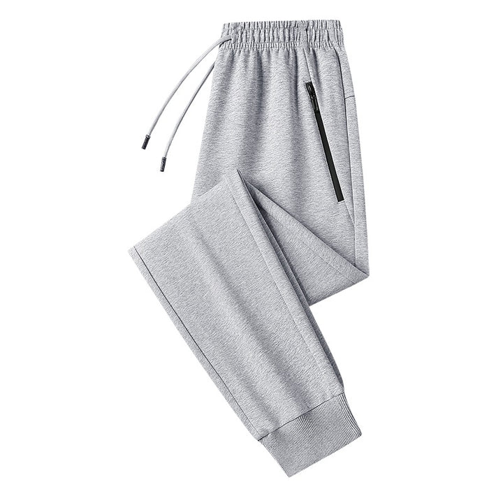 Herren Jogginghose mit geradem Bein, elastischem Bund & Reißverschlusstasche Drune