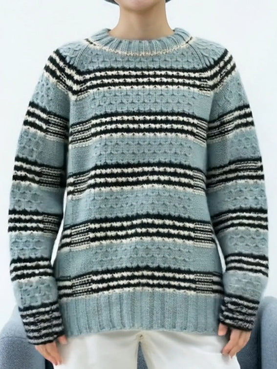 Damen gestrickter Pullover Drune