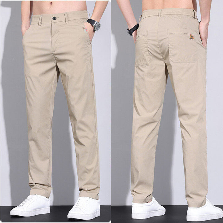 Herren modische Chino-Hose mit elastischem Bund und praktischen Seitentaschen Drune