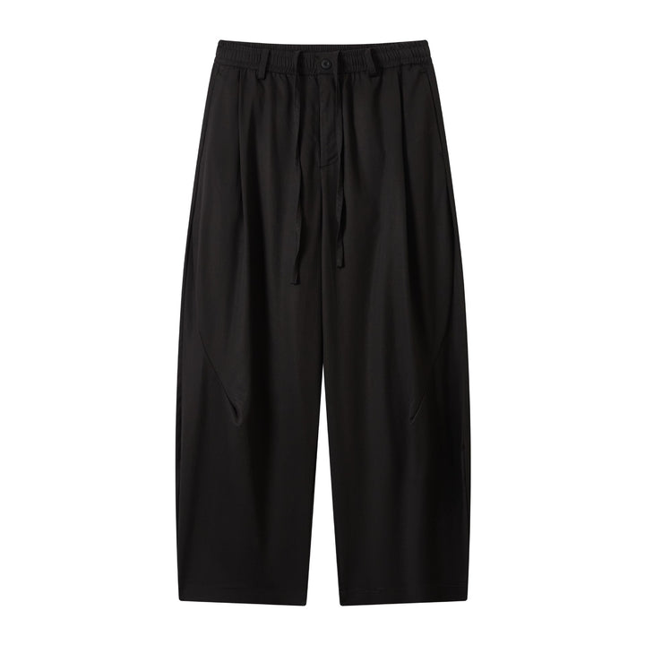 Damen weite Culotte-Hose mit elastischem Bund und Tunnelzug Drune