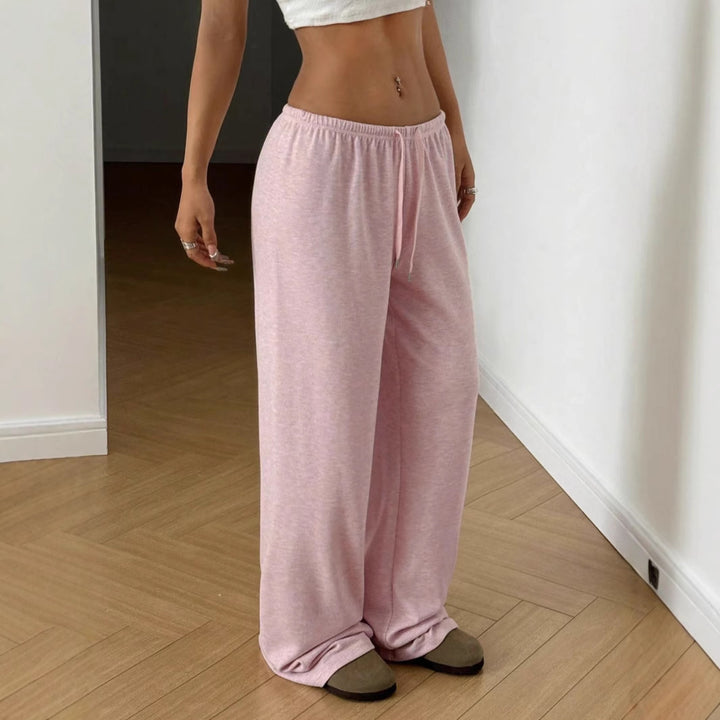Damen Weite Sweatpants mit elastischem Bund Drune