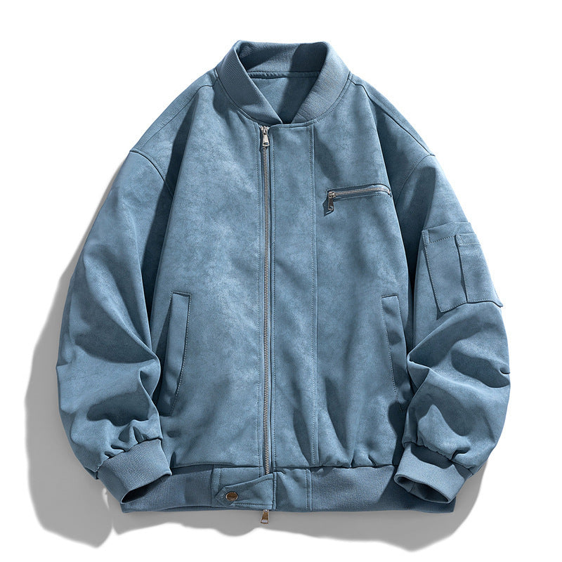 Herren Modische Bomberjacke mit praktischen Taschen Drune