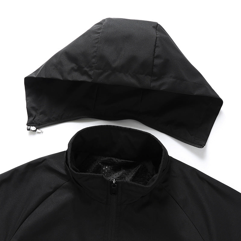 Herren Ultraleichte atmungsaktive Kapuzen‑Übergangsjacke mit Meshfutter und wasserabweisender Microripstop‑Hülle Drune
