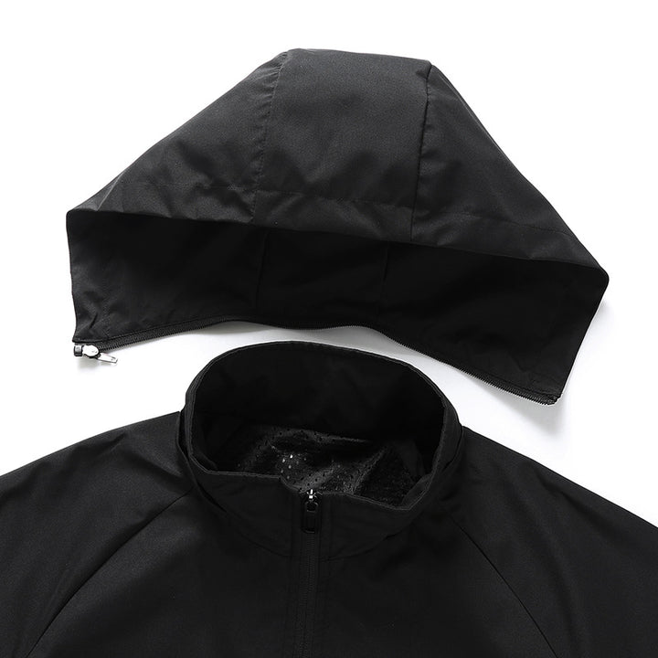 Herren Ultraleichte atmungsaktive Kapuzen‑Übergangsjacke mit Meshfutter und wasserabweisender Microripstop‑Hülle Drune