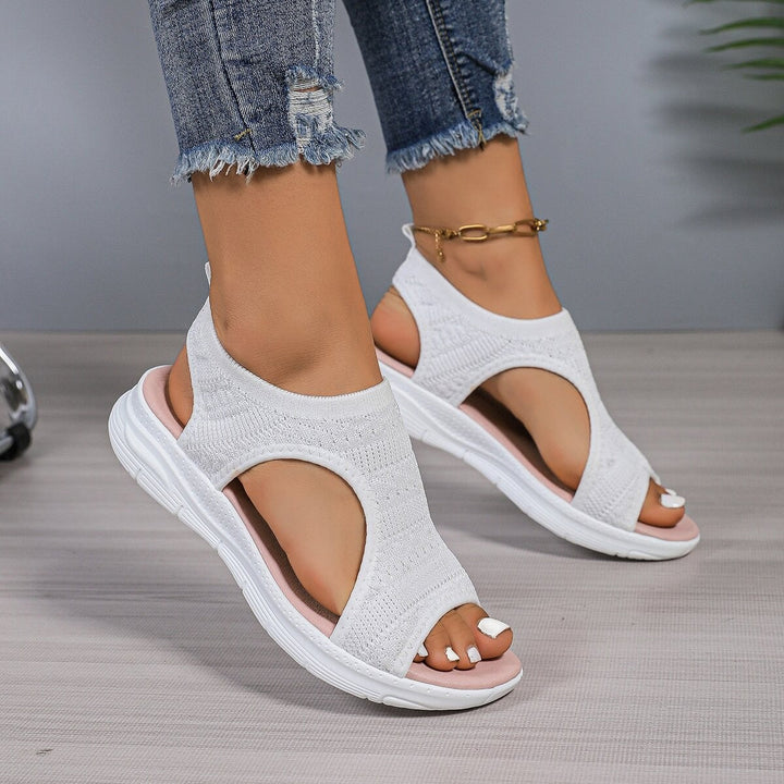 Damen Sportliche Freizeitsandalen mit atmungsaktivem Obermaterial Drune