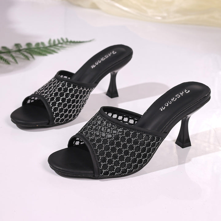 Damen elegante und atmungsaktive Absatzsandalen Drune