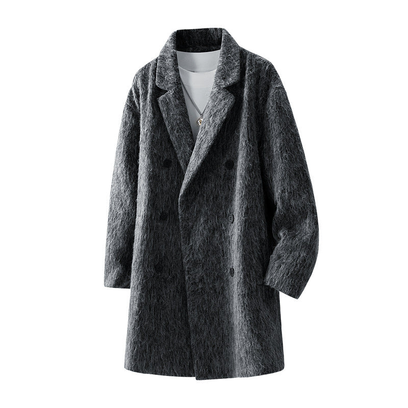 Damen Modische Wollmantel Drune