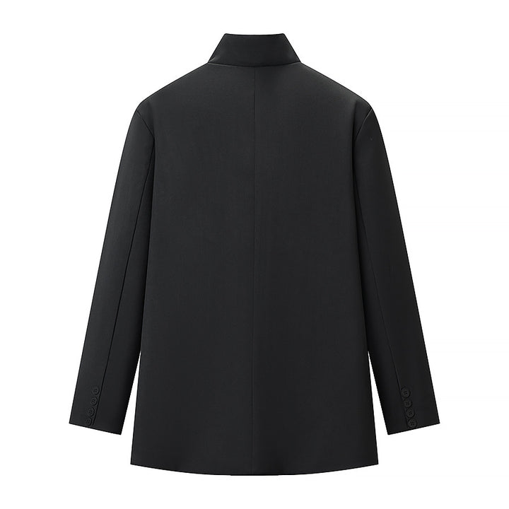 Damen Modische Blazerjacke im lässigen Stil mit praktischen Taschen Drune