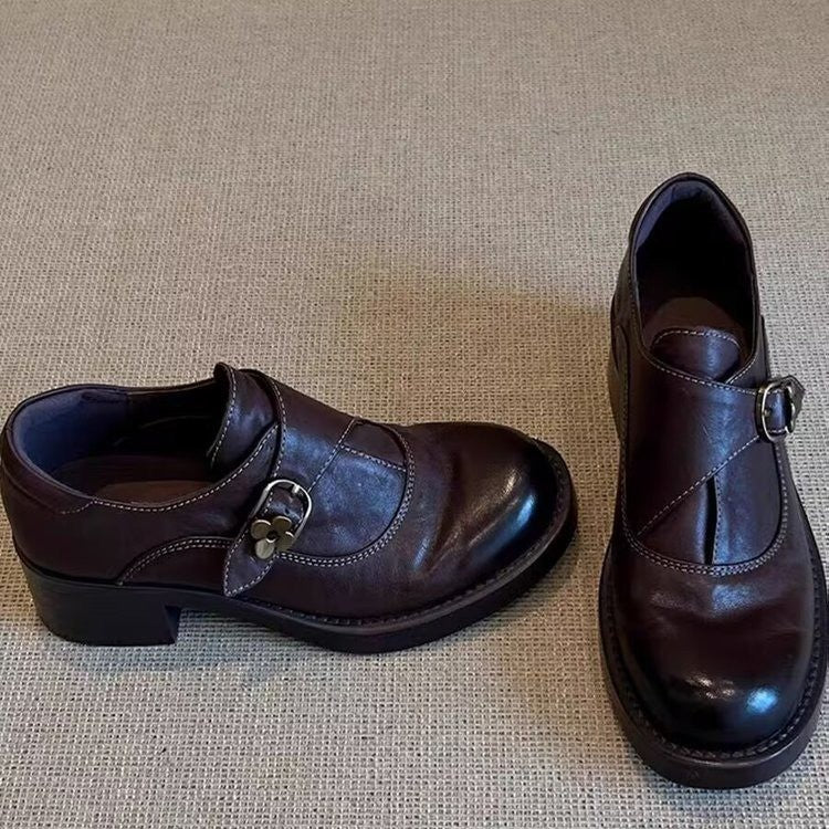Damen Elegante Ballerinas mit dekorativer Schnalle Drune