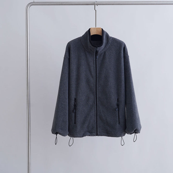 Damen Sportliche Fleecejacke mit hohem Kragen Drune