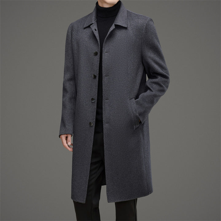 Herren eleganter Wollmantel Drune