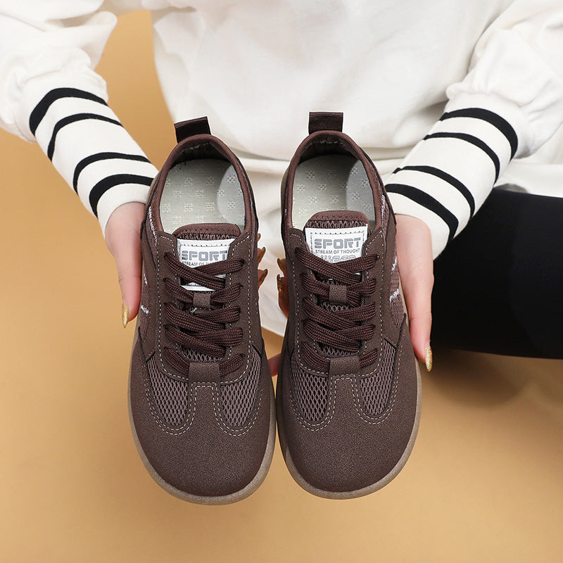Damen Sportliche Sneakers mit atmungsaktiver Netzoberfläche Drune