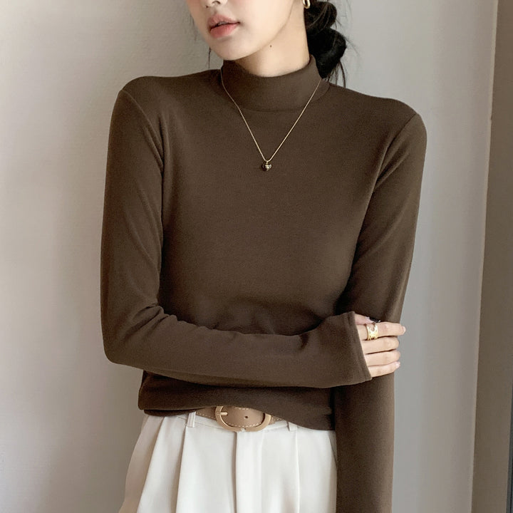 Damen Langarmshirt mit hohem Kragen Drune 1787619958